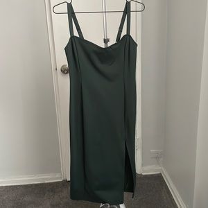 TEN by Babaton forest green dress